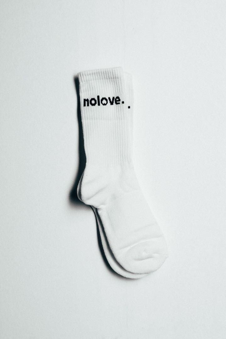 No Love Sock White Classic